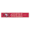 San Francisco 49ers Team Color Street Sign D√©cor 4in. X 24in. Lightweight