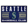 Seattle Mariners Starter Mat Accent Rug - 19in. x 30in., Uniform Design S Cap Logo