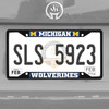 Michigan Wolverines Metal License Plate Frame Black Finish