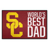 Southern California Trojans Starter Mat Accent Rug - 19in. x 30in. World's Best Dad Starter Mat