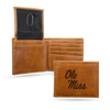 Mississippi Rebels Wallet Billfold Laser Engraved