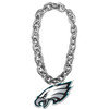 Philadelphia Eagles Fan Chain Necklace NFL Foam Chain Fan Gear Silver