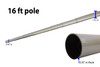 16ft Fiberglass Telescoping Pole Kit (w/Ground Spike)