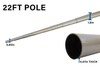 22ft Deluxe Fiberglass Pole