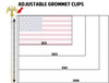 8ft Silver Flag Pole and Gold Base Kit (Eagle Top)
