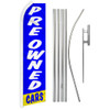 Preowned Cars (Blue & White) Super Flag & Pole Kit