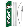 Cafe (Green) Super Flag & Pole Kit