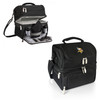 Minnesota Vikings Pranzo Lunch Bag Cooler with Utensils NFL Lunch Tote, (Black)
