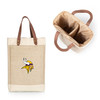 Minnesota Vikings Pinot Jute 2 Bottle Insulated Wine Bag, (Beige)