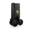 Minnesota Vikings Adventure Wagon Elite All-Terrain Portable Utility Wagon, (Dark Gray)