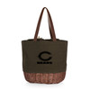 Chicago Bears Coronado Canvas and Willow Basket Tote, (Khaki Green with Beige Accents)