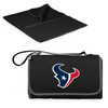 Houston Texans Blanket Tote Outdoor Picnic Blanket, (Black with Black Exterior)