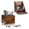New York Giants Madison Acacia Tabletop Bar Set, (Acacia Wood)