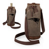 New England Patriots Waxed Canvas Wine Tote, (Khaki Green)