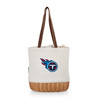 Tennessee Titans Pico Willow and Canvas Lunch Basket, (Natural Canvas)