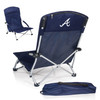 Atlanta Braves Tranquility Beach Chair with Carry Bag (Navy Blue)