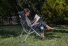 Los Angeles Dodgers Outdoor Rocking Camp Chair (Black)