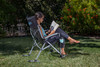 Tampa Bay Rays Outdoor Rocking Camp Chair (Black)