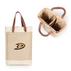 Anaheim Ducks Pinot Jute 2 Bottle Insulated Wine Bag, (Beige)