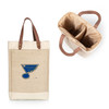 St Louis Blues Pinot Jute 2 Bottle Insulated Wine Bag, (Beige)