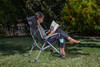 TCU Horned Frogs Outdoor Rocking Camp Chair, (Black)