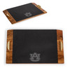 Auburn Tigers Covina Acacia and Slate Serving Tray, (Acacia Wood & Slate Black with Gold Accents)