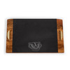Wisconsin Badgers Covina Acacia and Slate Serving Tray, (Acacia Wood & Slate Black with Gold Accents)