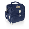 Georgia Tech Yellow Jackets Pranzo Lunch Bag Cooler with Utensils NCAA Lunch Tote, (Navy Blue)