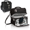 Michigan State Spartans Pranzo Lunch Bag Cooler with Utensils NCAA Lunch Tote, (Black)
