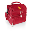 USC Trojans Pranzo Lunch Bag Cooler with Utensils NCAA Lunch Tote, (Red)