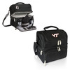 Virginia Tech Hokies Pranzo Lunch Bag Cooler with Utensils NCAA Lunch Tote, (Black)