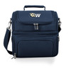 Wingate University Bulldogs Pranzo Lunch Bag Cooler with Utensils NCAA Lunch Tote, (Navy Blue)