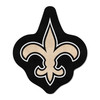 New Orleans Saints Mascot Mat Fleur-de-lis Primary Logo Black