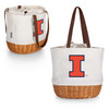 Illinois Fighting Illini Coronado Canvas and Willow Basket Tote, (Beige Canvas)