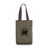 Maryland Terrapins 2 Bottle Insulated Wine Cooler Bag, (Khaki Green with Beige Accents)