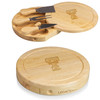 Texas Tech Red Raiders Brie Cheese Cutting Board & Tools Set, (Parawood)