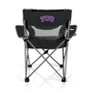 TCU Horned Frogs Campsite Camp Chair, (Black with Gray Accents)