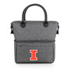 Illinois Fighting Illini Urban Lunch Bag Cooler, (Gray with Black Accents)