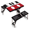 Mickey Mouse Picnic Table Portable Folding Table with Seats, (Black)