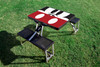 Mickey Mouse Picnic Table Portable Folding Table with Seats, (Black)
