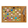 Pixar Collection Icon Glass Top Cutting Board & Knife Set, (Parawood & Bamboo)