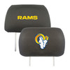 Los Angeles Rams Embroidered Head Rest Cover Set - 2 Pieces Ram Head Secondary Logo & Wordmark
