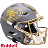 San Francisco 49ers Helmet Riddell Authentic Full Size SpeedFlex Style Slate Alternate