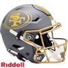 San Francisco 49ers Helmet Riddell Authentic Full Size SpeedFlex Style Slate Alternate