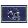 Seattle Seahawks 5ft. x 8 ft. Plush Area Rug Seahawks Helmet Logo