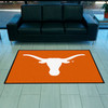 Texas Longhorns 4X6 High-Traffic Mat with Durable Rubber Backing - Landscape Orientation
