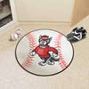 NC State Wolfpack Baseball Rug - 27in. Diameter