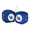 Kentucky Wildcats Team Color Fuzzy Dice D√©cor 3" Set