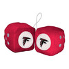 Atlanta Falcons Team Color Fuzzy Dice D√©cor 3" Set Falcon Primary Logo