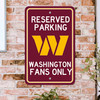 Washington Commanders Commanders Team Color Reserved Parking Sign Decor 18in. X 11.5in. Lightweight